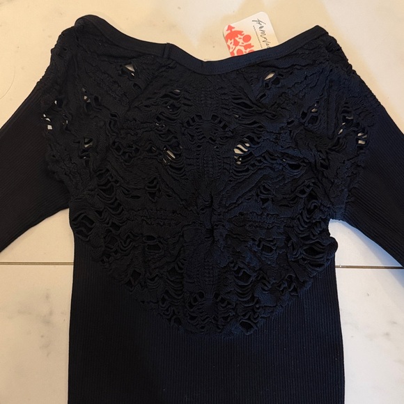 NWT FP Movement Happiness Runs Floral Long Sleeve XS/S Black - Picture 6 of 7